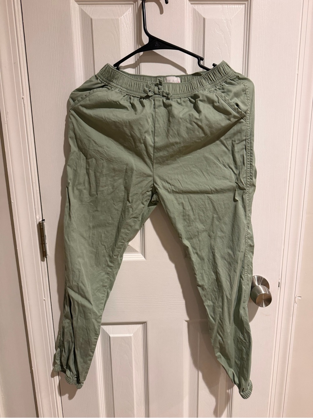 Place Sage Green Elastic-Waist Jogger Pants